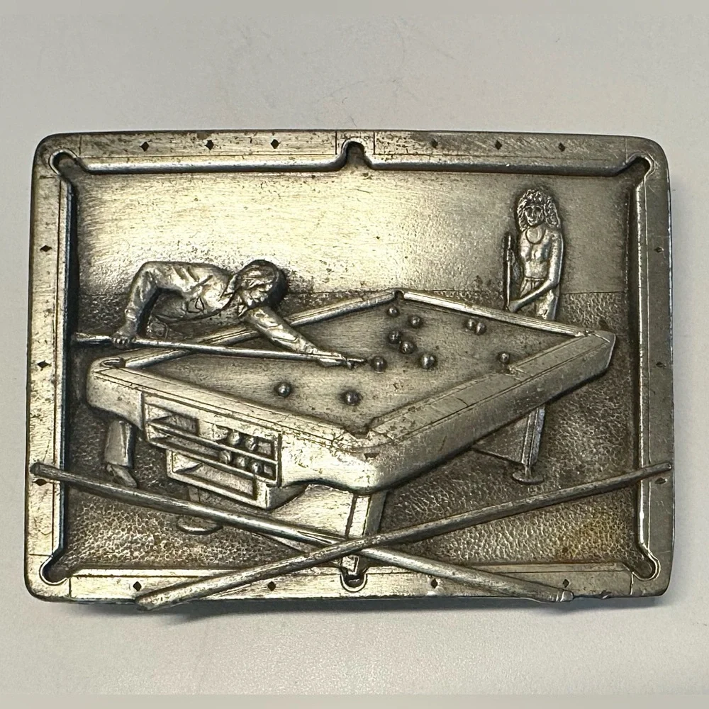 1984 Bergamot Brass Works Pewter Belt Buckle